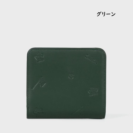 美品☆ポールスミス ポールドローイング 折り財布 グリーン 二