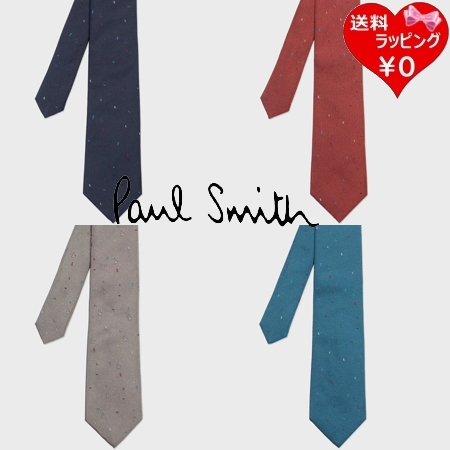 【送料無料】【ラッピング無料】ポールスミス Paul Smith ネクタイ ランダムロゴ タイ 日本製 シルク100% 
