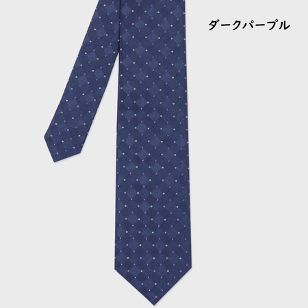 ポールスミス Paul Smith ネクタイ ドット＆リング チェック タイ 日本製  ブランド 正規品 新品 ギフト プレゼント 人気 おすすめ 誕生日 記念日 クリスマス 送料無料 ラッピング無料_5