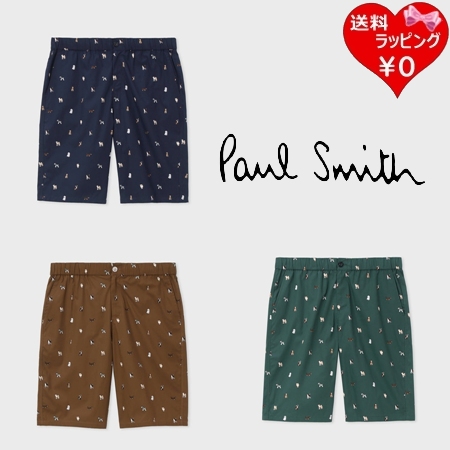 ポールスミス Paul Smith ショートパンツ Japan Dog ショーツ 綿100%  ブランド 正規品 新品 ギフト プレゼント 人気 おすすめ 誕生日 記念日 クリスマス 送料無料 ラッピング無料