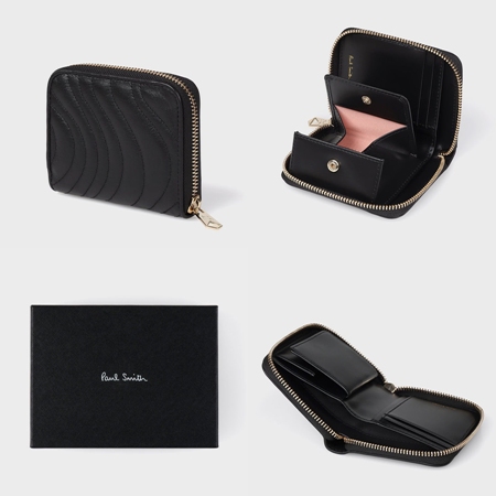ポールスミス Paul Smith 財布 折財布 キルティングスワール 2つ折り財布 軽量  ブランド 正規品 新品 ギフト プレゼント 人気 おすすめ 誕生日 記念日 クリスマス 送料無料 ラッピング無料 ポールスミス Paul Smith 財布 折財布 キルティングスワール 2つ折り