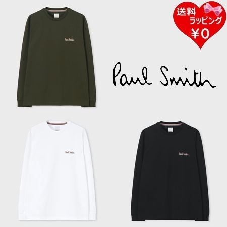 ポールスミス Paul Smith Tシャツ ロンT Afterimage Logo 長袖 Tシャツ 綿100％   ブランド 正規品 新品 ギフト プレゼント 人気 おすすめ 誕生日 記念日 クリスマス 送料無料 ラッピング無料
