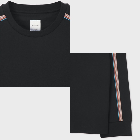 ポールスミス Paul Smith Tシャツ ロンT シグネチャーストライプテープ 長袖 ロングスリーブTシャツ 綿100％ ブランド 正規品 新品 ギフト プレゼント 人気 おすすめ 誕生日 記念日 クリスマス 送料無料 ラッピング無料_5