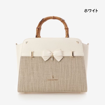 サマンサベガ Samantha Vega ハンドバッグ ショルダーバッグ バンブーアクセントリボンハンドバッグ 2way ブランド 正規品 新品 ギフト プレゼント 人気 おすすめ 誕生日 記念日 クリスマス 送料無料 ラッピング無料_6