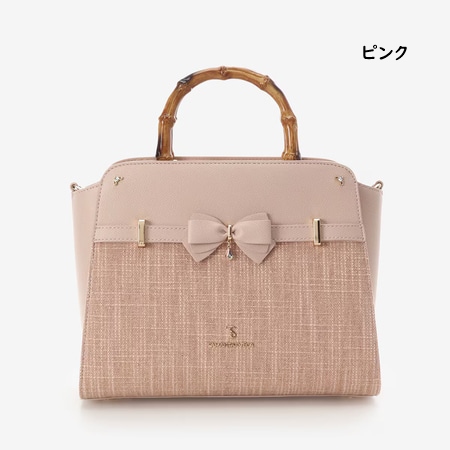 サマンサベガ Samantha Vega ハンドバッグ ショルダーバッグ バンブーアクセントリボンハンドバッグ 2way ブランド 正規品 新品 ギフト プレゼント 人気 おすすめ 誕生日 記念日 クリスマス 送料無料 ラッピング無料_7