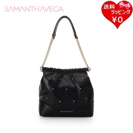 サマンサベガ Samantha Vega ハンドバッグ スムースチェーンハンドバッグ ブラック  ブランド 正規品 新品 ギフト プレゼント 人気 おすすめ 誕生日 記念日 クリスマス 送料無料 ラッピング無料