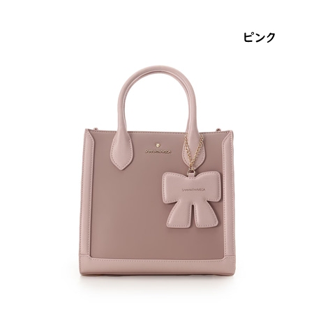 サマンサベガ Samantha Vega ハンドバッグ ショルダーバッグ リボンチャーム付きスクエアバッグ 2way ブランド 正規品 新品 ギフト プレゼント 人気 おすすめ 誕生日 記念日 クリスマス 送料無料 ラッピング無料_8