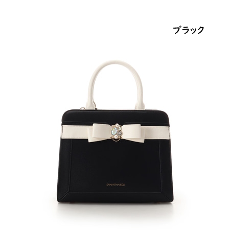サマンサベガ Samantha Vega ハンドバッグ ショルダーバッグ バイカラージュエルリボン 2way ブランド 正規品 新品 ギフト プレゼント 人気 おすすめ 誕生日 記念日 クリスマス 送料無料 ラッピング無料_1