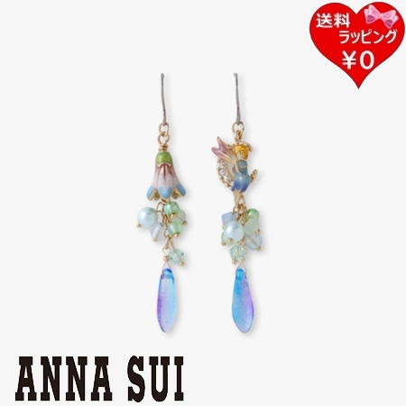 アナスイ ANNASUI ピアス 妖精とスノードロップモチーフ グリーン  ブランド 正規品 新品 ギフト プレゼント 人気 おすすめ 誕生日 記念日 クリスマス 送料無料 ラッピング無料