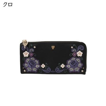 アナスイ ANNASUI 長財布 ララ Lファスナー レース フラワー レディース ブランド 正規品 新品 ギフト プレゼント 人気 おすすめ 誕生日 記念日 クリスマス 送料無料 ラッピング無料_2
