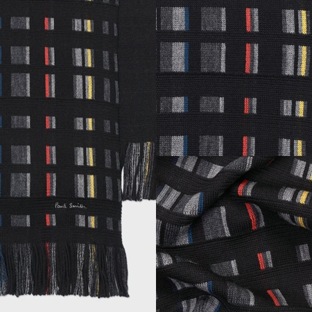 ポールスミス Paul Smith マフラー メンズ リバーシブルチェック