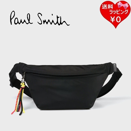ポールスミス Paul Smith ボディバッグ PSライトポリエステル ウエストバッグ 軽量 ブラック ブランド 正規品 新品 ギフト プレゼント 人気 おすすめ 誕生日 記念日 クリスマス 送料無料 ラッピング無料
