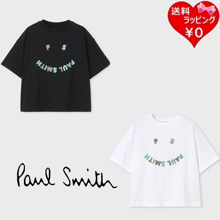 ポールスミス Paul Smith Tシャツ ウィメンズ PS Happy アニマルロゴ 半袖 綿100% ブランド 正規品 新品 ギフト プレゼント 人気 おすすめ 誕生日 記念日 クリスマス 送料無料 ラッピング無料