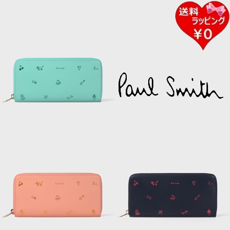ポールスミス Paul Smith 長財布 財布 カラードゥードゥル ラウンドジップ  ブランド 正規品 新品 ギフト プレゼント 人気 おすすめ 誕生日 記念日 クリスマス 送料無料 ラッピング無料