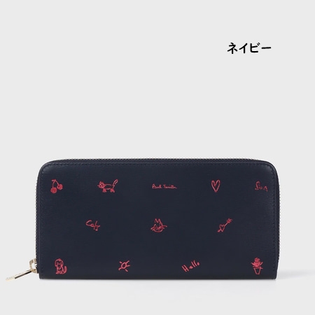 ポールスミス Paul Smith 長財布 財布 カラードゥードゥル ラウンドジップ  ブランド 正規品 新品 ギフト プレゼント 人気 おすすめ 誕生日 記念日 クリスマス 送料無料 ラッピング無料_1