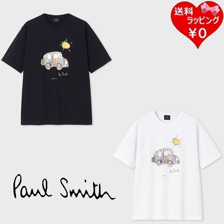 ポールスミス Paul Smith Tシャツ Drawn by Paul Striped Car 半袖 綿100%   レディース ブランド 正規品 新品 ギフト プレゼント 人気 おすすめ 誕生日 記念日 クリスマス 送料無料 ラッピング無料