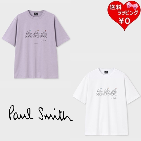 ポールスミス Paul Smith Tシャツ Drawn by Paul Cycling 半袖 綿100%   レディース ブランド 正規品 新品 ギフト プレゼント 人気 おすすめ 誕生日 記念日 クリスマス 送料無料 ラッピング無料