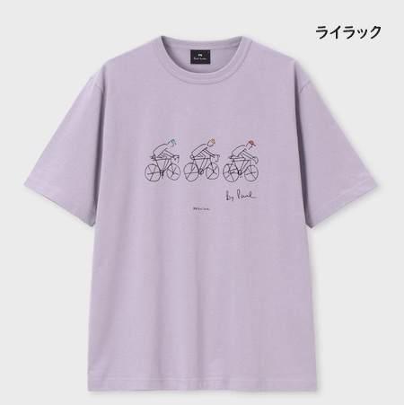 ポールスミス Paul Smith Tシャツ Drawn by Paul Cycling 半袖 綿100%   レディース ブランド 正規品 新品 ギフト プレゼント 人気 おすすめ 誕生日 記念日 クリスマス 送料無料 ラッピング無料_1