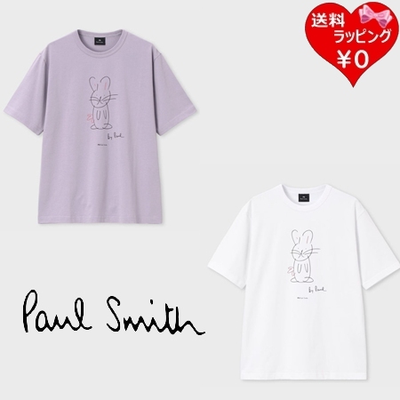 ポールスミス Paul Smith Tシャツ Drawn by Paul Rabbit 半袖 綿100%   レディース ブランド 正規品 新品 ギフト プレゼント 人気 おすすめ 誕生日 記念日 クリスマス 送料無料 ラッピング無料