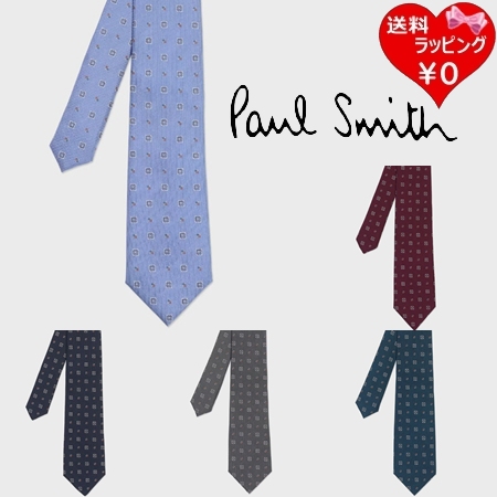 ポールスミス Paul Smith ネクタイ スクエアジオメトリック タイ 日本製 シルク100% ブランド 正規品 新品 ギフト プレゼント 人気 おすすめ 誕生日 記念日 クリスマス 送料無料 ラッピング無料