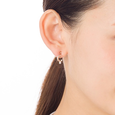 ヨンドシー イヤリング K10ピンクゴールド 4℃の通販は