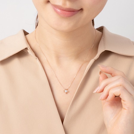 ヨンドシー ネックレス レディース フラワーモチーフ ピンクゴールド 4℃ ブランド 正規品 新品 ギフト プレゼント 人気 おすすめ 誕生日 記念日 クリスマス 送料無料 ラッピング無料_1