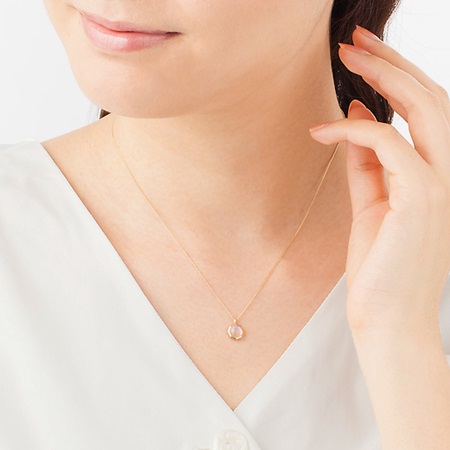 ヨンドシー ネックレス レディース フェルスパー K10イエローゴールド 4℃ ブランド 正規品 新品 ギフト プレゼント 人気 おすすめ 誕生日 記念日 クリスマス 送料無料 ラッピング無料_2