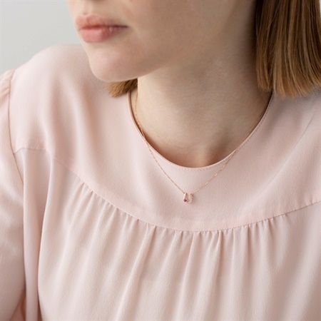 カナルヨンドシー Canal 4℃ ネックレス 【7月誕生石】 K10ピンク