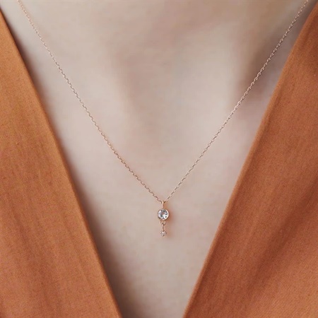 カナルヨンドシー Canal 4℃ ネックレス K10 ピンクゴールドネックレス アクアマリン ダイヤモンド ブランド 正規品 新品 ギフト プレゼント 人気 おすすめ 誕生日 記念日 クリスマス 送料無料 ラッピング無料_2