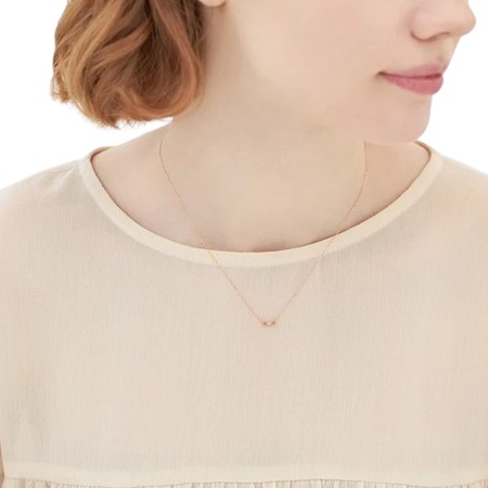 カナル4 ピンクゴールドネックレス