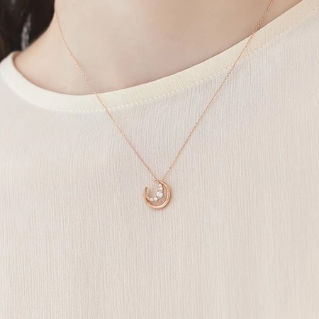 カナルヨンドシー Canal 4℃ カナル4℃ K10ピンクゴールド シルバー ネックレス キュービックジルコニア ブランド 正規品 新品 ギフト プレゼント 人気 おすすめ 誕生日 記念日 クリスマス 送料無料 ラッピング無料_4