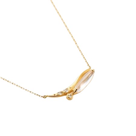 カナルヨンドシー Canal 4℃ カナル4℃ K10 ４℃アクアゴールド ネックレス クォーツ ホワイトトパーズ ブランド 正規品 新品 ギフト プレゼント 人気 おすすめ 誕生日 記念日 クリスマス 送料無料 ラッピング無料_1