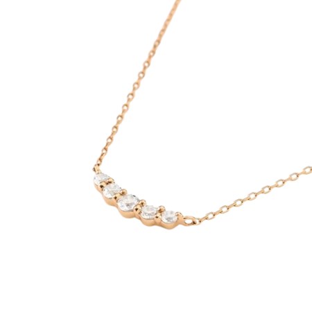 カナルヨンドシー Canal 4℃ カナル4℃ K18ピンクゴールド ネックレス ホワイトトパーズ ブランド 正規品 新品 ギフト プレゼント 人気 おすすめ 誕生日 記念日 クリスマス 送料無料 ラッピング無料_1