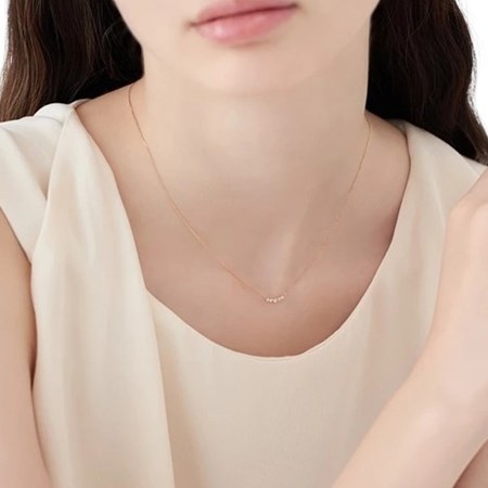 カナルヨンドシー Canal 4℃ カナル4℃ K18ピンクゴールド ネックレス ホワイトトパーズ ブランド 正規品 新品 ギフト プレゼント 人気 おすすめ 誕生日 記念日 クリスマス 送料無料 ラッピング無料_3