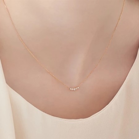 カナルヨンドシー Canal 4℃ カナル4℃ K18ピンクゴールド ネックレス ホワイトトパーズ ブランド 正規品 新品 ギフト プレゼント 人気 おすすめ 誕生日 記念日 クリスマス 送料無料 ラッピング無料_4