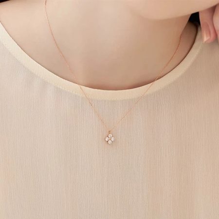 カナルヨンドシー Canal 4℃ カナル4℃ K18ピンクゴールド ネックレス モアサナイト ブランド 正規品 新品 ギフト プレゼント 人気 おすすめ 誕生日 記念日 クリスマス 送料無料 ラッピング無料_4