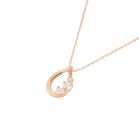 カナルヨンドシー Canal 4℃ カナル4℃ シルバー ネックレス ローズクォーツ ダイヤモンド ブランド 正規品 新品 ギフト プレゼント 人気 おすすめ 誕生日 記念日 クリスマス 送料無料 ラッピング無料_1