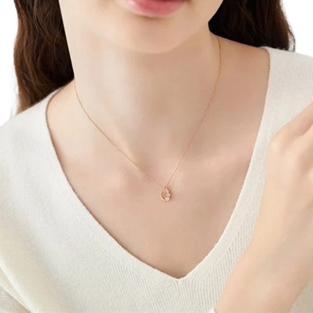カナルヨンドシー Canal 4℃ カナル4℃ シルバー ネックレス ローズクォーツ ダイヤモンド ブランド 正規品 新品 ギフト プレゼント 人気 おすすめ 誕生日 記念日 クリスマス 送料無料 ラッピング無料_3