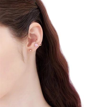 【送料無料】【ラッピング無料】カナルヨンドシー Canal 4℃ カナル4℃ 2025 SAKURA Collection シルバー ピアス＆イヤーカフセット 桜 キュービックジルコニア の通販は
