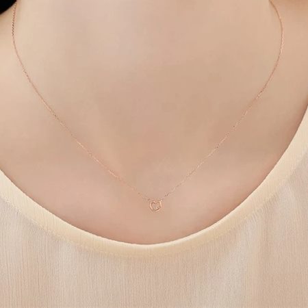 カナルヨンドシー Canal 4℃ カナル4℃ K10ピンクゴールド ネックレス ハート ダイヤモンド ブランド 正規品 新品 ギフト プレゼント 人気 おすすめ 誕生日 記念日 クリスマス 送料無料 ラッピング無料_4