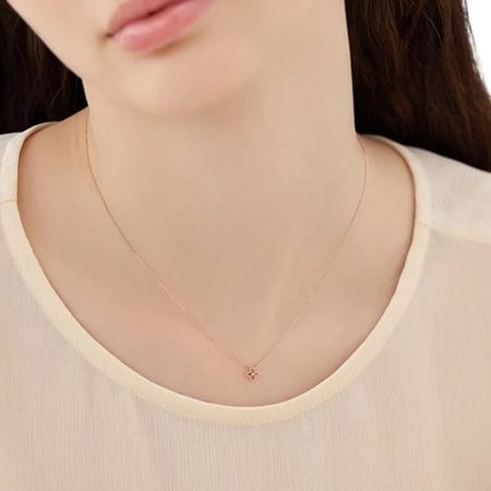 カナルヨンドシー Canal 4℃ カナル4℃ K10ピンクゴールド ネックレス フラワー ダイヤモンド ブランド 正規品 新品 ギフト プレゼント 人気 おすすめ 誕生日 記念日 クリスマス 送料無料 ラッピング無料_3