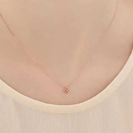 カナルヨンドシー Canal 4℃ カナル4℃ K10ピンクゴールド ネックレス フラワー ダイヤモンド ブランド 正規品 新品 ギフト プレゼント 人気 おすすめ 誕生日 記念日 クリスマス 送料無料 ラッピング無料_4