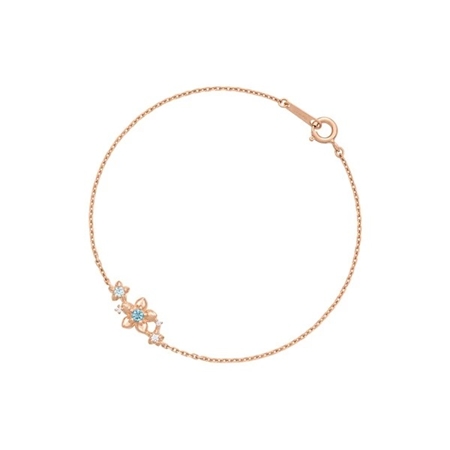 カナルヨンドシー Canal 4℃ カナル4℃ Birth Flower 9月誕生花 シルバー ブレスレット ブルートパーズ キュービックジルコニア ブランド 正規品 新品 ギフト プレゼント 人気 おすすめ 誕生日 記念日 クリスマス 送料無料 ラッピング無料_1