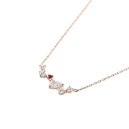 カナルヨンドシー Canal 4℃ カナル4℃ 限定 7月誕生石 シルバー ネックレス ルビー/キュービックジルコニア ブランド 正規品 新品 ギフト プレゼント 人気 おすすめ 誕生日 記念日 クリスマス 送料無料 ラッピング無料_1