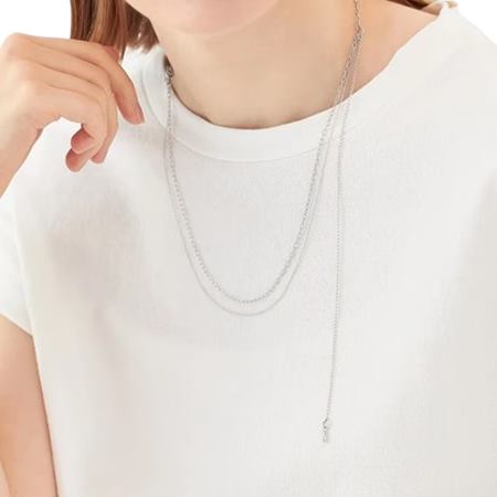 カナルヨンドシー Canal 4℃ カナル4℃ Layered シルバー ネックレス  ブランド 正規品 新品 ギフト プレゼント 人気 おすすめ 誕生日 記念日 クリスマス 送料無料 ラッピング無料_3