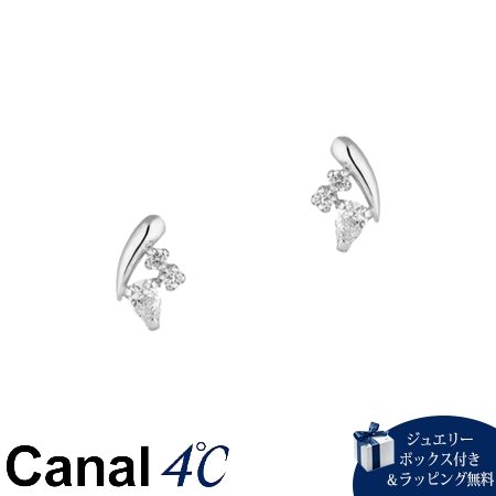 カナルヨンドシー Canal 4℃ カナル4℃ K10白いことゴールド ピアス キュービックジルコニア ブランド名 定まり品 新品 差し上げ物 差し上げ物 一般受け おすすめ 生まれ落ちる日 不死化日 クリスマス 貨物輸送無料 ラッピング無料