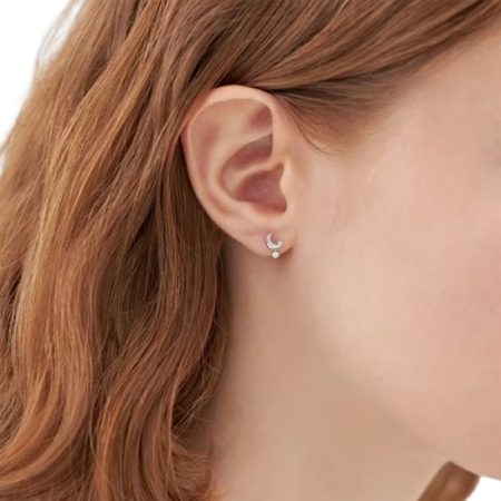 カナルヨンドシー Canal 4℃ カナル4℃ K10白いことゴールド ピアス キュービックジルコニア ブランド名 定まり品 新品 差し上げ物 差し上げ物 一般受け おすすめ 生まれ落ちる日 不死化日 クリスマス 貨物輸送無料 ラッピング無料
