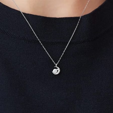 カナルヨンドシー Canal 4℃ カナル4℃ ネックレス K10 ホワイトゴールド 