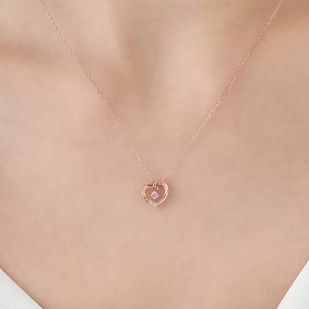 カナルヨンドシー Canal 4℃ カナル4℃ ネックレス K10 ピンクゴールド ハート キュービックジルコニア レディース ブランド 正規品 新品 ギフト プレゼント 人気 おすすめ 誕生日 記念日 クリスマス 送料無料 ラッピング無料_4