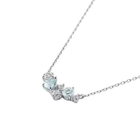 カナルヨンドシー Canal 4℃ カナル4℃ ネックレス シルバー ブルートパーズ レディース ブランド 正規品 新品 ギフト プレゼント 人気 おすすめ 誕生日 記念日 クリスマス 送料無料 ラッピング無料_1